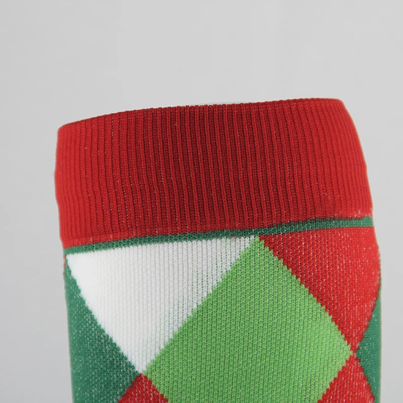 Рождественские Компрессионные гольфы высокого качества для мужчин и женщин, компрессионные носки для бега с спортивным узором, высокие нейлоновые носки для бега