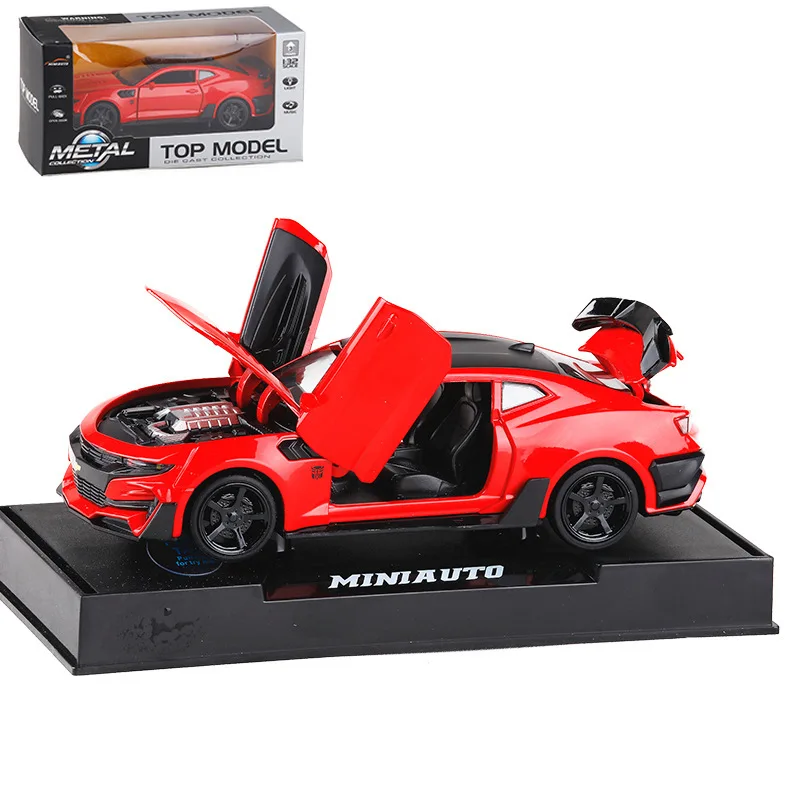 

Jianyuan 1: 32 Bumblebee Alloy Car Model Sound And Light Warrior CHILDREN'S Toy Car 3220a Color Mixture Boxed
