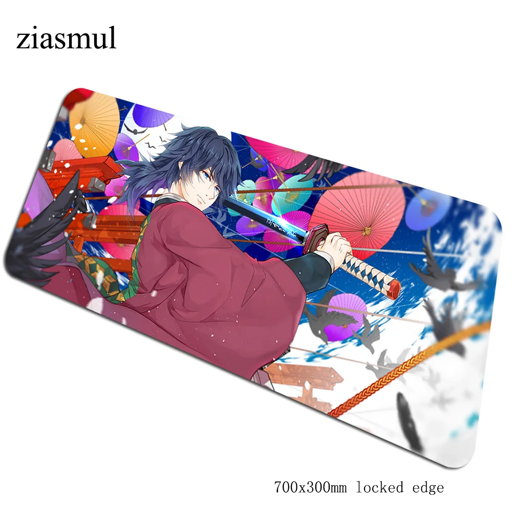 Kimetsu без Yaiba коврик для мыши милый 700x300x3 мм коврик для мышь Notbook коврик для компьютерной ПК игровой коврик геймер Коврик для ноутбука - Цвет: Size 700x300x3mm