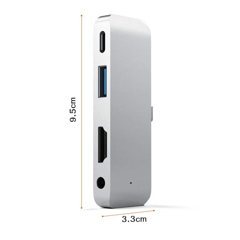 USB C концентратор адаптер с USB-C TYPE C PD Зарядка 4K HDMI USB 3,0 3,5 мм наушники для i Pad Pro для MacBook Pro для SAMSUNG