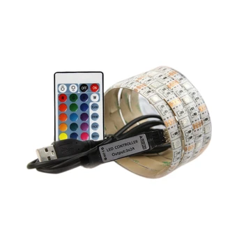 

LED Strip 5V 120 Lamp Beads USB Powered TV Decking Kitchen Flexible RGB Rope Light 4M