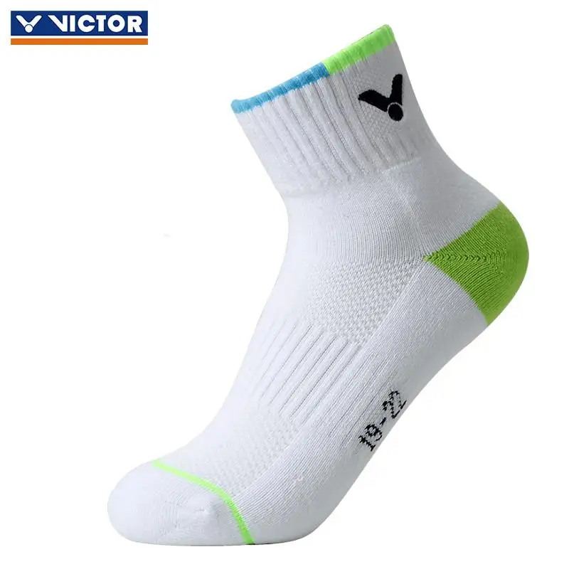 3 пары детских хлопковых утепленных колготок на! Victor/детские носки для бадминтона теннисные носки спортивные носки - Цвет: SK022G 3 pairs