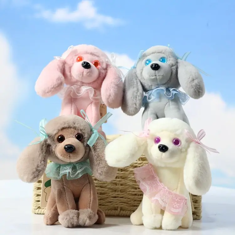 

lifelike new Simulated Poodle cute pendant bag Decorate Exquisite Keychain good quality Soothing doll christmase pretty gift