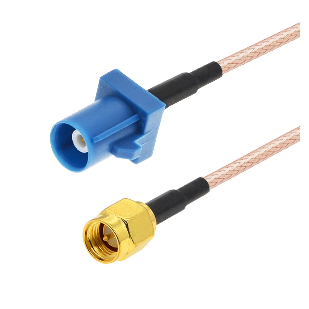 Fakra Z Male Plug to SMA Male GPS Antenna Fakra Extension Cable RG316 Pigtail Jumper for VW Seat Benz Ford 15CM~7M BEVOTOP