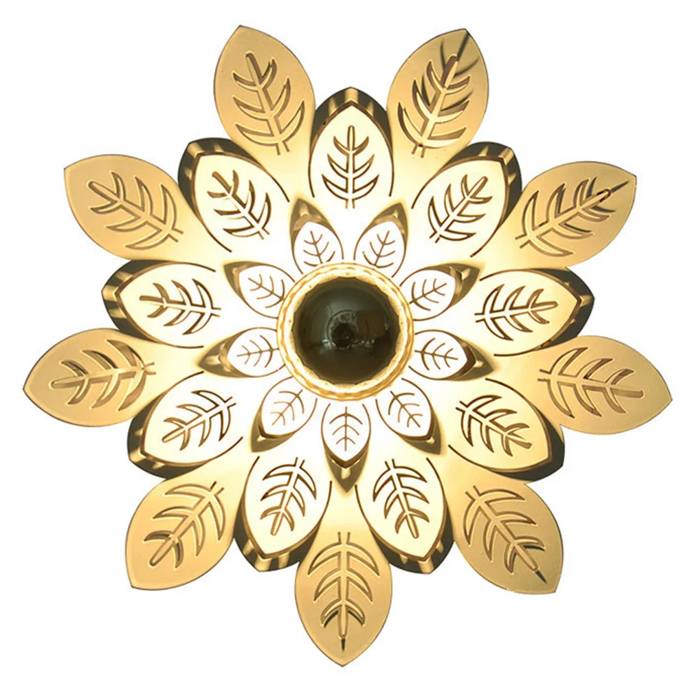 

Night Energy Saving Wall Mount Ceiling Lamp Interior Fixtures Living Room Led Bedroom Flower Shade Aisle Decor Light Replacement