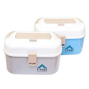

Combination Lock Box for Medication Compartments Medicine Storage Box First Aid Box