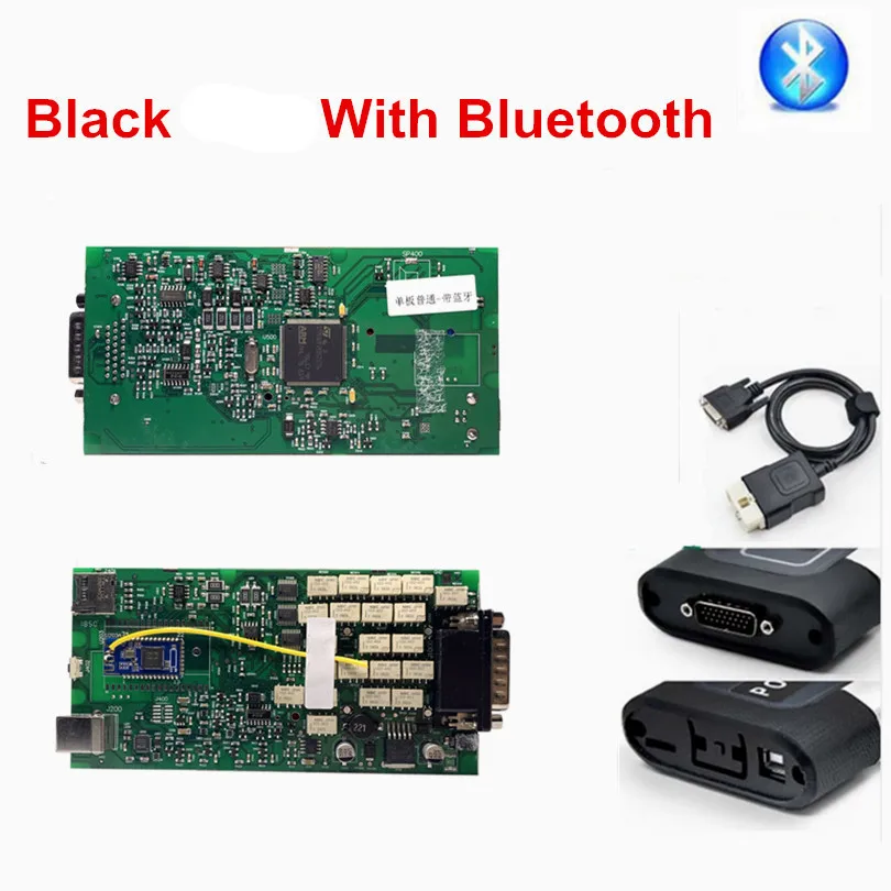 Новое поступление одиночный PCB Multidiag MVDiag 2016R1+ Keygen Bluetooth TCS Pro OBD2 диагностический сканер инструмент для автомобилей/грузовиков - Цвет: black TCS bt