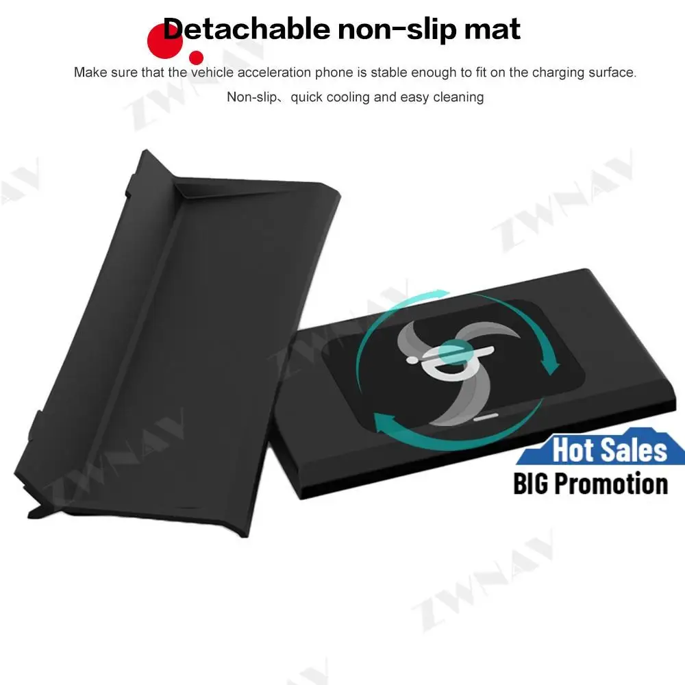 

QI car wireless charger For Jaguar XE/XF/XEL/XFL/F-PACE 2017-2019 Infrared Wireless Charging Car Phone Holder for iphone/Samsung