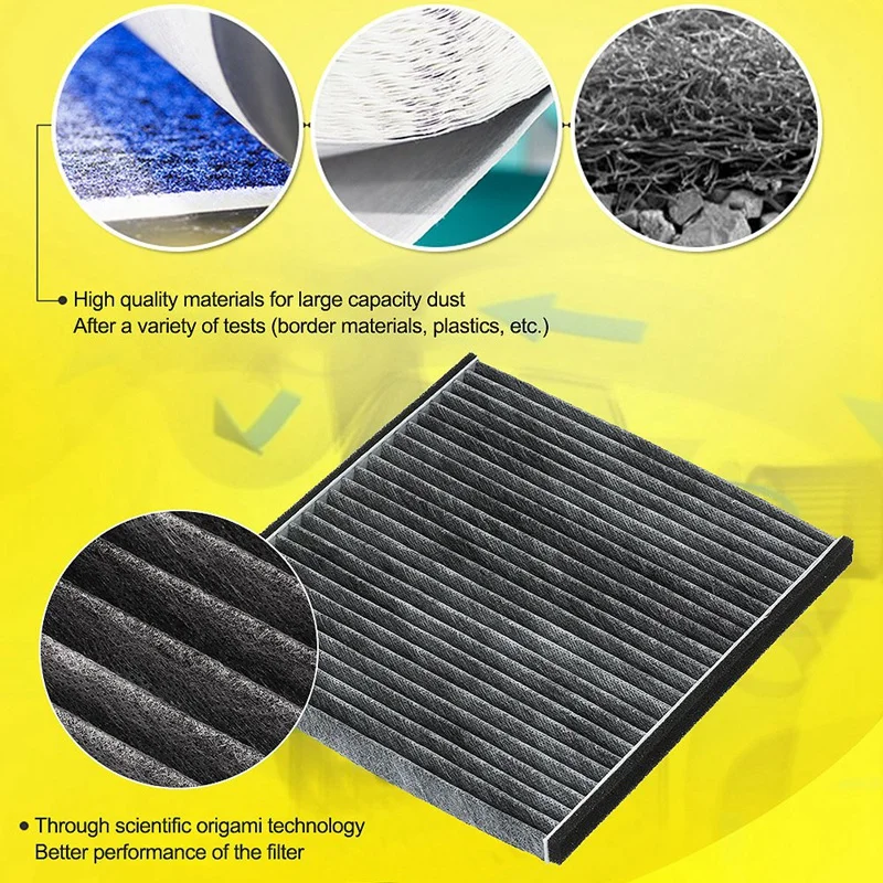 Воздушный фильтр в салон автомобиля активированный уголь подходит для Toyota Corolla Vios Camry Reitz Crown