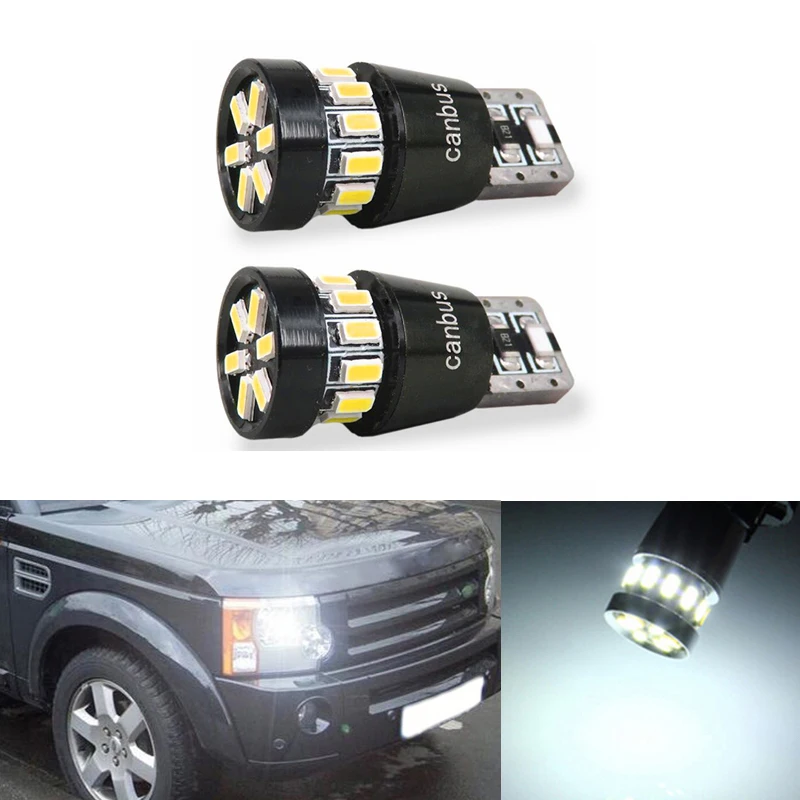 2x T10 3014 SMD 18 светодиодный W5W сигнализирующий фонарь просвет светильник для Land Rover v8