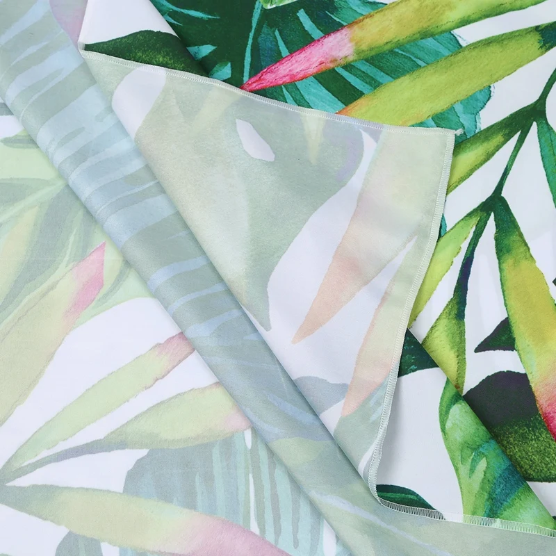 150x130cm Tapestry Home Decorative Beach Towel Fashion Sofa Wall Hanging Decor(Green leaves