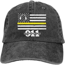 Мужская и женская коллекция 911, тонкая бейсбольная кепка с золотым флагом, джинсовая кепка для папы, Кепка водителя грузовика