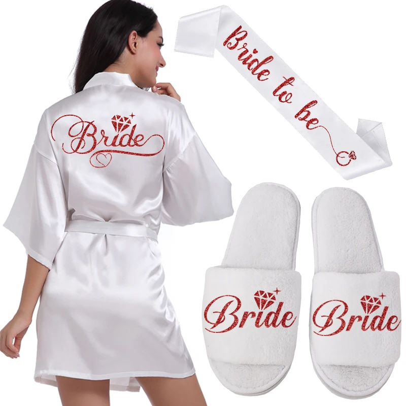 Серебряные свадебные халаты для невесты, невесты, подружки невесты, подружки невесты, женские вечерние халаты на заказ с именем и датой