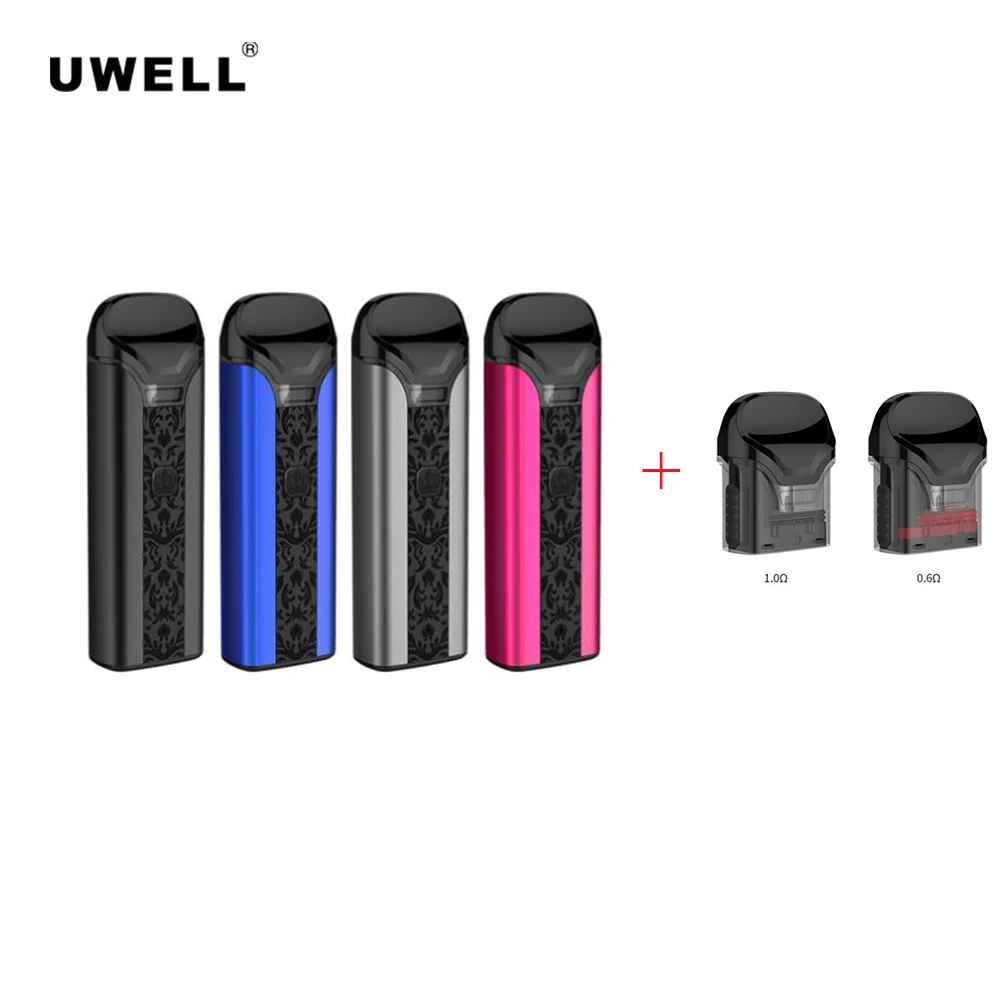 Uwell Crown Pod Комплект с 2 шт. Корона картридж 0.6ohm/1ohm электронная сигарета Vape Pod Kit vs Caliburn Vinci x