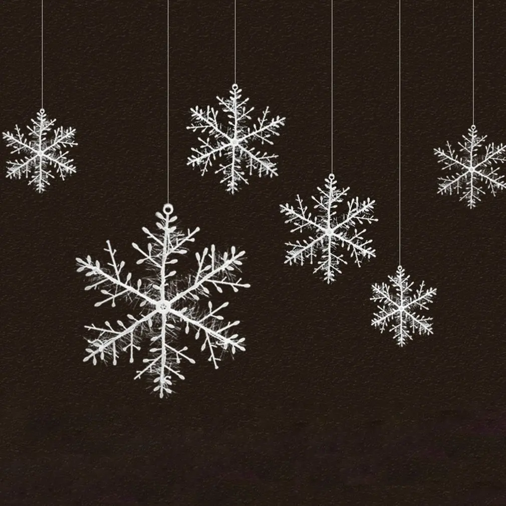 Искусственный снег и снежинки белый ПВХ Снежинка товары для рождественской