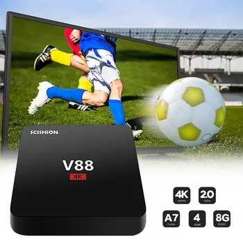 

4K Smart HDTV Set Top TV Box Android 5.1 WiFi Network HD TV Box 1G 8G 32-bit Quad-core Processing Chip Media Player