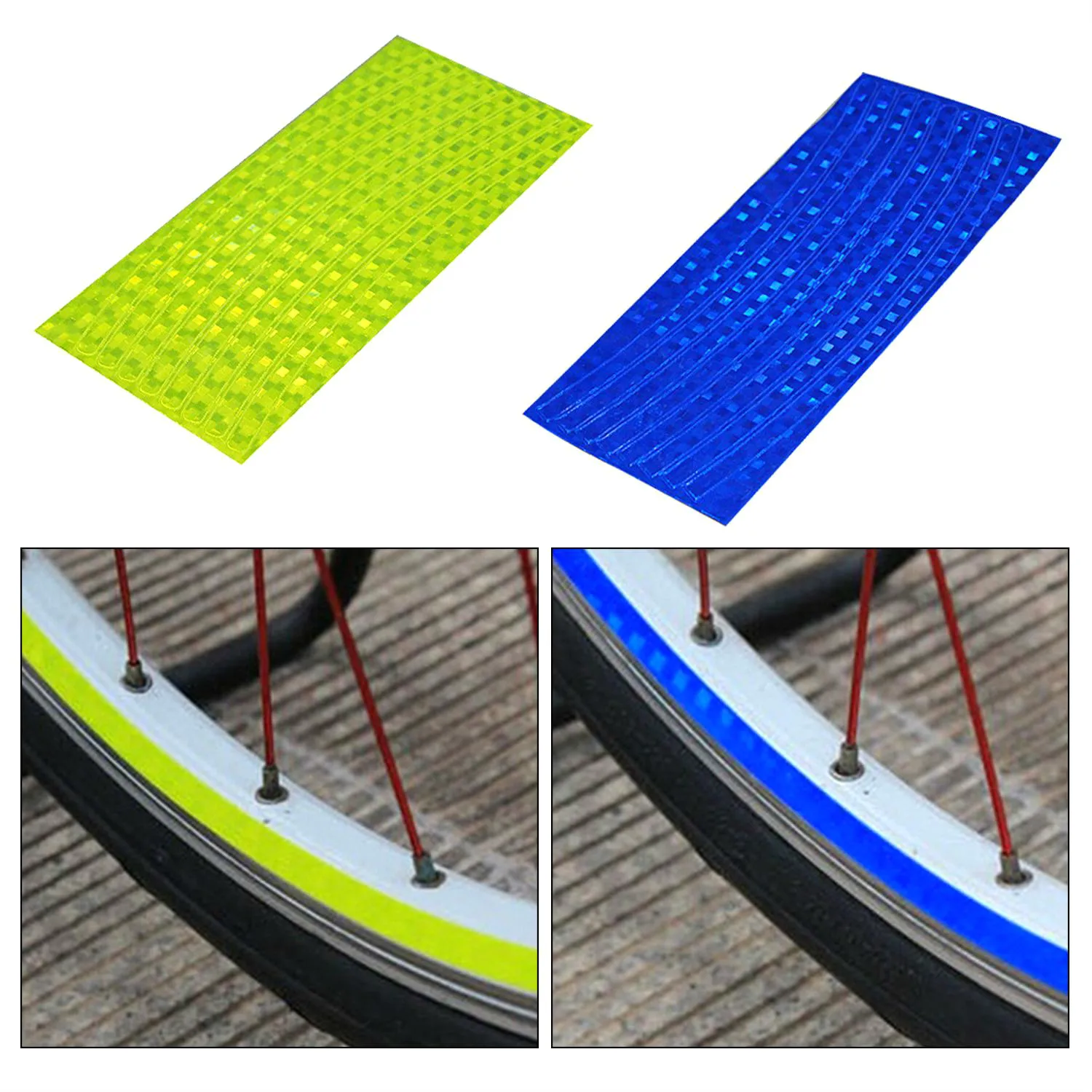 Tira de pegatinas reflectantes para bicicleta, cinta de advertencia de carretera, película de decoración de estilo, cinta de seguridad para motocicleta y coche de bebé
