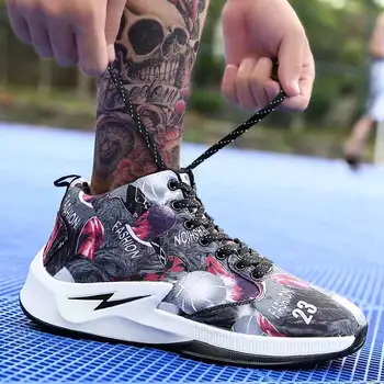 

Men Sneakers Basketball-Shoes Training-Boots High-Top Outdoor Athletic Comfortable