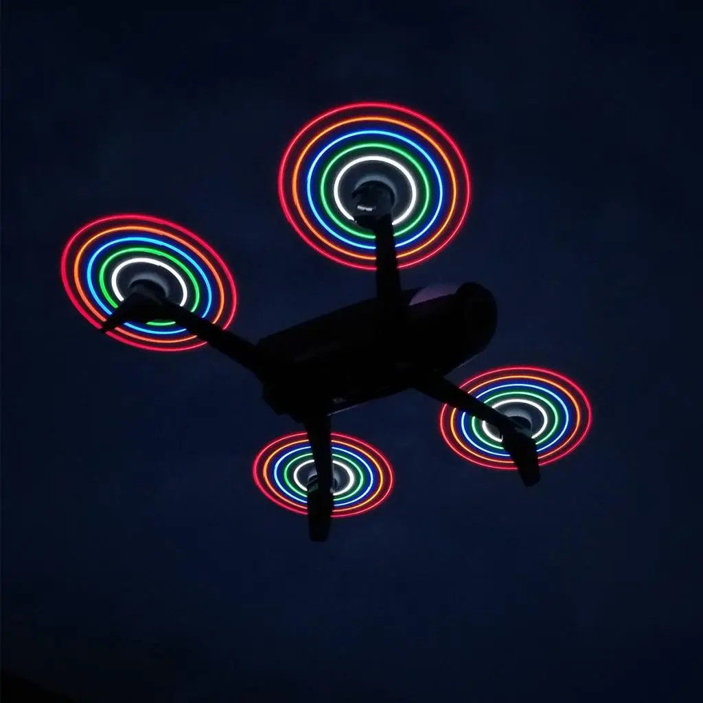 Drone Propellers with LED Lights, Night Flashing 5332s Props for Parrot Bebop 2 Accessories, Pack of 2