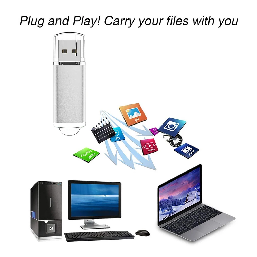 USB Flash Drive USB 2.0 Zinc Alloy Jump Drive 64MB/128MB/256MB/512MB/1G/2G/4G