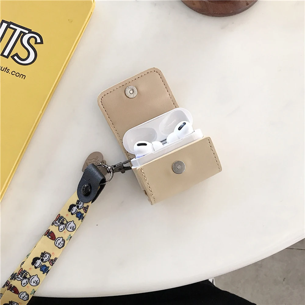 Bluetooth наушники защитный чехол для новейших Air Pods Pro Чехол с милым мультяшным Шарли модный кожаный чехол для Apple Airpods 3 Чехол