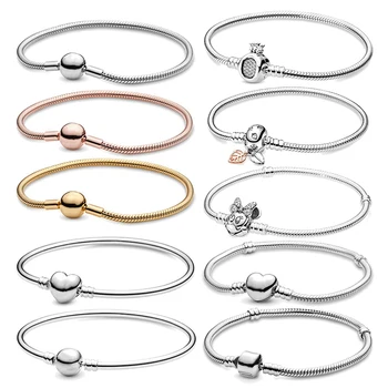 

100% 925 Sterling Silver Original SILVER BRACELET WITH SILVER CLASP Women's Engraving inscription