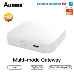 Aubess Zigbee Gateway 3.0 Bluetooth-compatible Ble Mesh Multi-mode Hub Smart Home Tuya APP Remote Control Work With Alexa Google