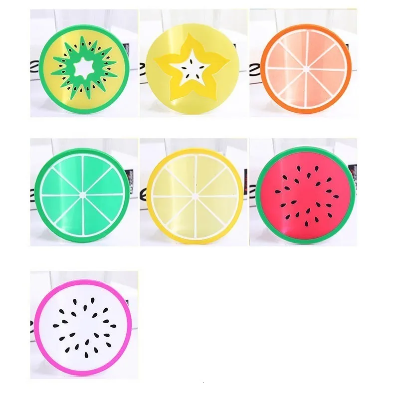 Коврик для чашки подставка в форме фрукта силиконовая чашка стеклянная бутылки