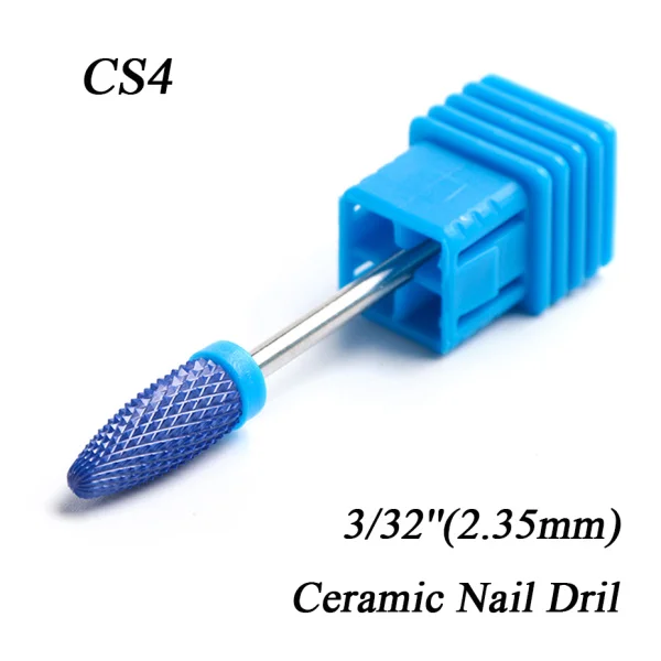 1 шт цветной керамический сверло для ногтей для удаления кутикулы Алмазный Фрезерный резак для маникюра машина доступа гель Полировка Инструмент LACS3-21 - Цвет: CS04