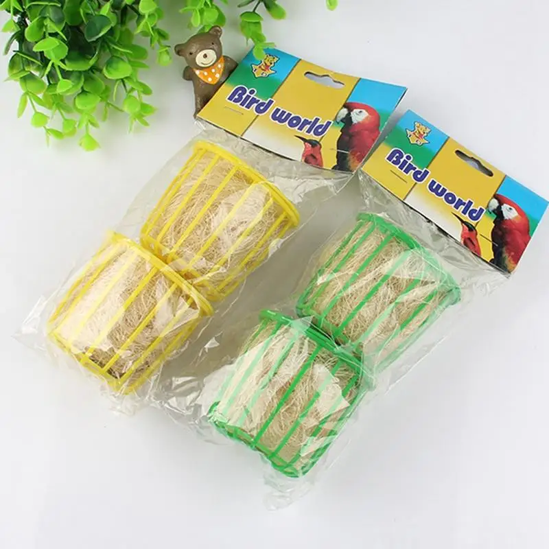 Bird Food Baskets Small Lightweight Bird Food Feeders Parrot Foraging Toys Pet Feeding Supplies Pet Accessories 2pcs bird feeder,parrot feeder