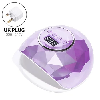 purple UK plug