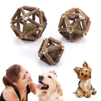 

5/7/8 CM Cat Toys Matatabi Toys Sticks With Catnip Ball Organic Natural Plant Matatabi Silvervine Cat Teeth Cleaning Chew Toy