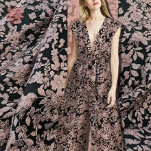 Роскошный цветочный металлик жаккард парча ткань одежда для платья пальто tissu tecidos stoffen telas пряжа SP5603