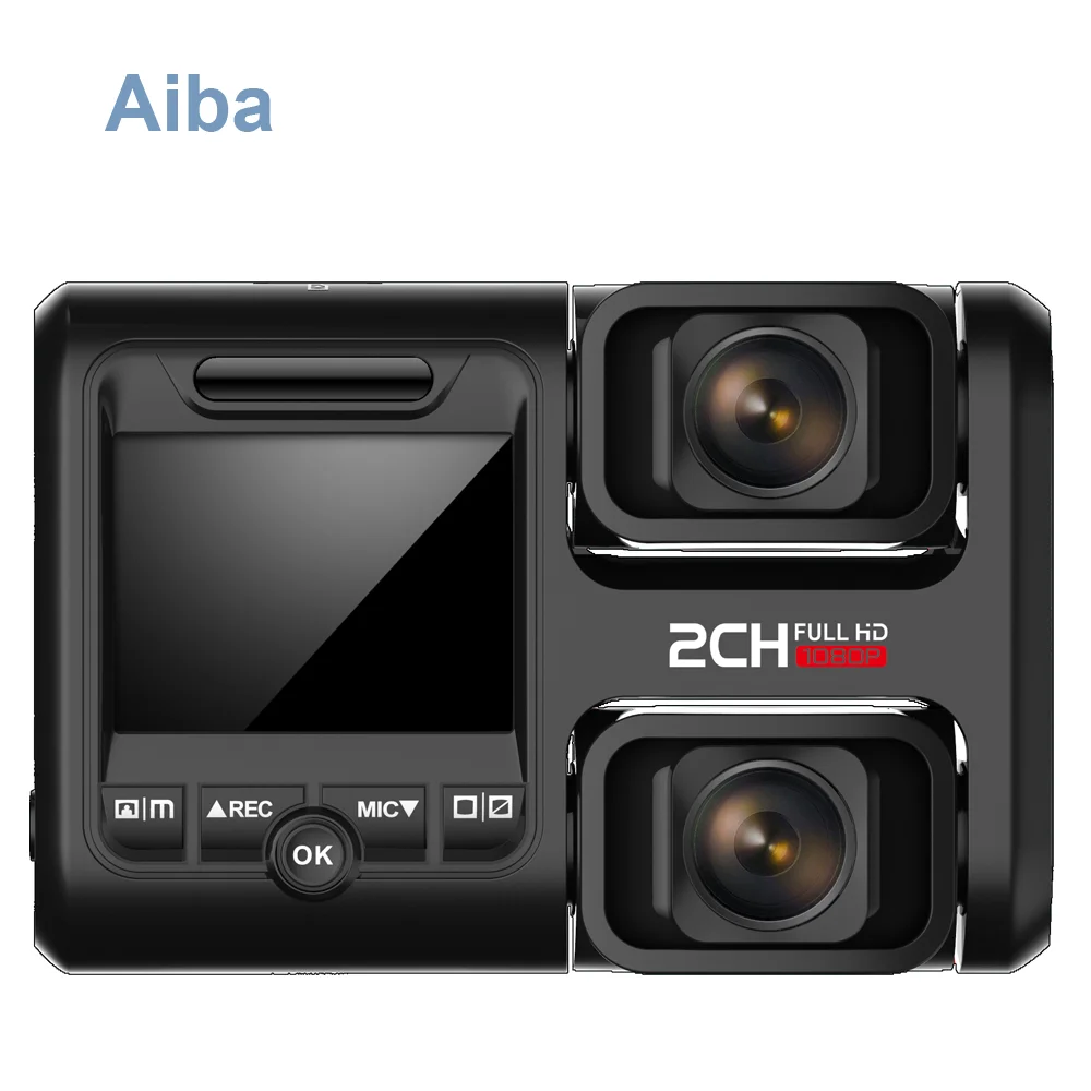 Aiba J07 с GPS HD видеорегистратор Встроенный Wi-Fi приложение sony IMX323 датчик ночного видения двойная камера парковочный регистратор двойная камера