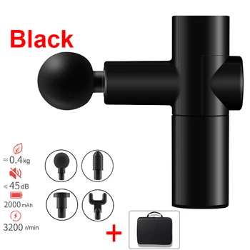 

New 4 Heads USB Mini Massage Gun Full Body Massager Gym Muscle Relief Pain Lactic Acid Mute Brushless Motor High Torque