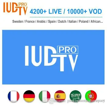 

1 Year IUDTV PRO Sweden Subscription Code Swedish Arabic French Spanish M3U APK For Android TV Box