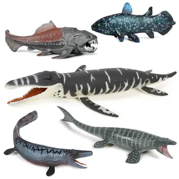 

Real Prehistoric Sea Life Savage Dunkleosteus Terrelli Fish Animal Action Figure Dinosaur Liopleurodon Mosasaurus Model Kid Toy