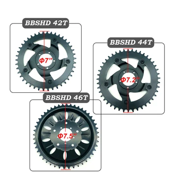 

Bafang BBSHD/BBS03 42T 44T 46T Chain Wheel Replacement Chain Guard Bicycle 8fun Center Mid Drive Motor Kits