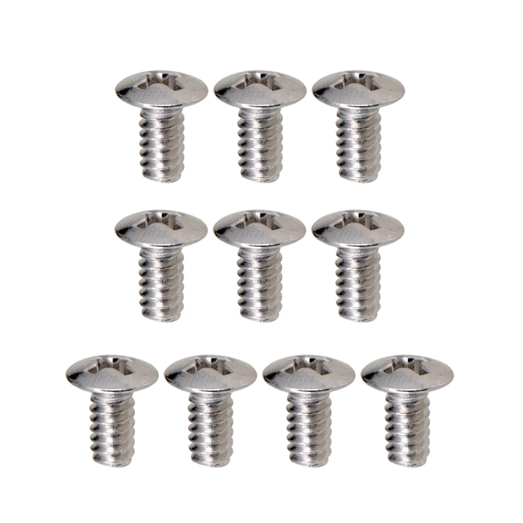 Silver 10 шт. 5 Way 3 Way гитарный переключатель фиксированные винты гайки Замена гитары - Цвет: Silver