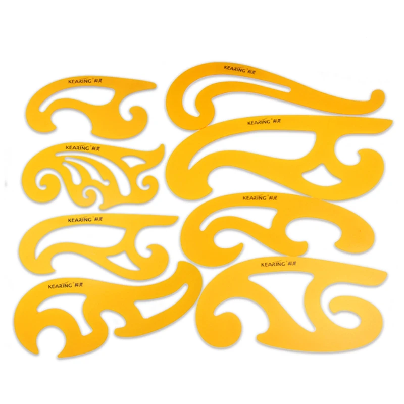 8 unids/set de ropa regla curva especial, regla sastre, regla de nube de diseño cómic, 1308S|Reglas| - AliExpress