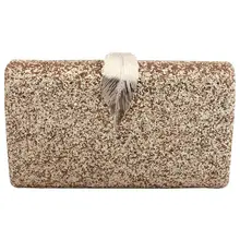 Женская вечерняя сумочка-клатч, сумочка с блестками, модные сумки для танцев, свадьбы, выпускного вечера, невесты, золото