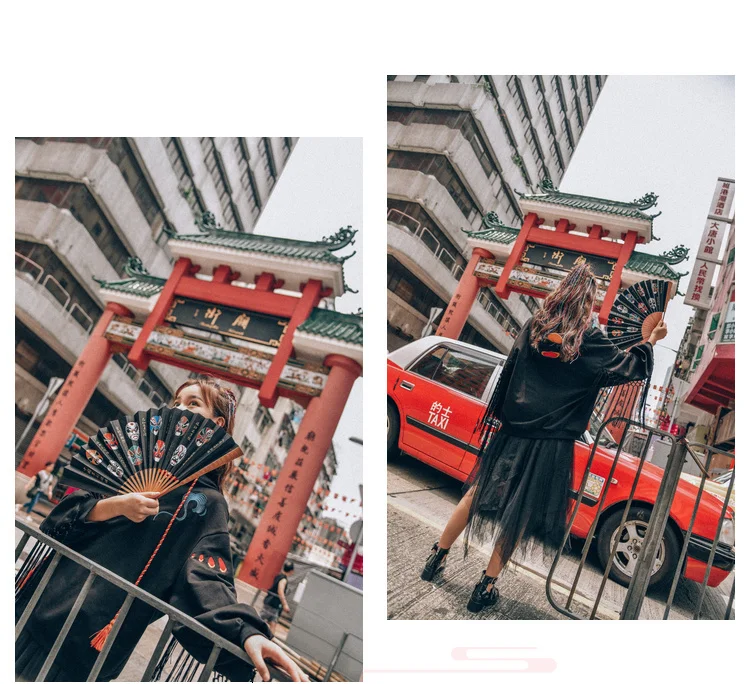 Японские милые уличные модные женские толстовки Harajuku Kawaii толстовка с капюшоном с вышивкой плюс бархатный пуловер Топы