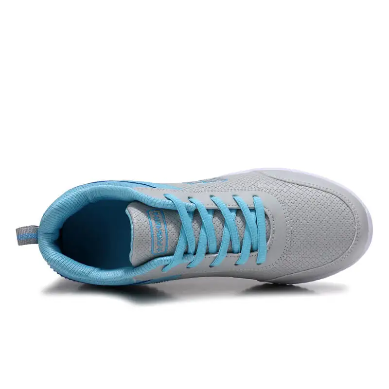Size 35-41 New Fashion Tennis Shoes for Women Ultra-light Leather Blue Sneakers Gym Sport Shoes Tenis Feminino Basket Femme
