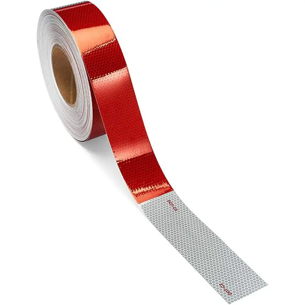 Красный 2"x150'' DOT-C2 Car Reflective Tape Sticker Security Mark Car Styling Warning Tape Car Reflective Sticker Truck Reflective Strip - Цвет: Красный
