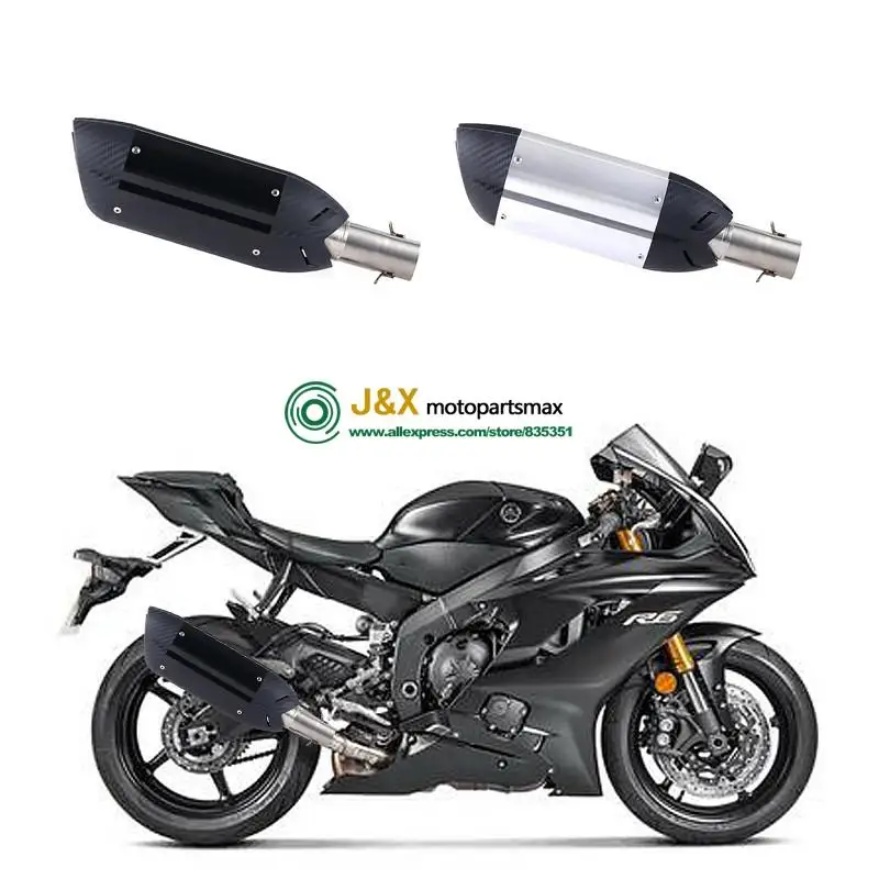 Мотоциклетная полная система глушитель Escape slip on для Yamaha R6 YZF-R6 2006- средняя Соединительная труба с DB-KILLER