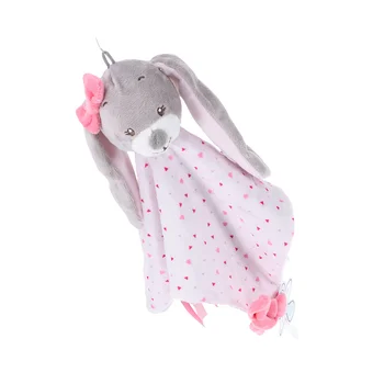 

Newborn Baby Pacifier Saliva Towel Cartoon Plush Toys with Teether Soothing Toys (Rabbit)