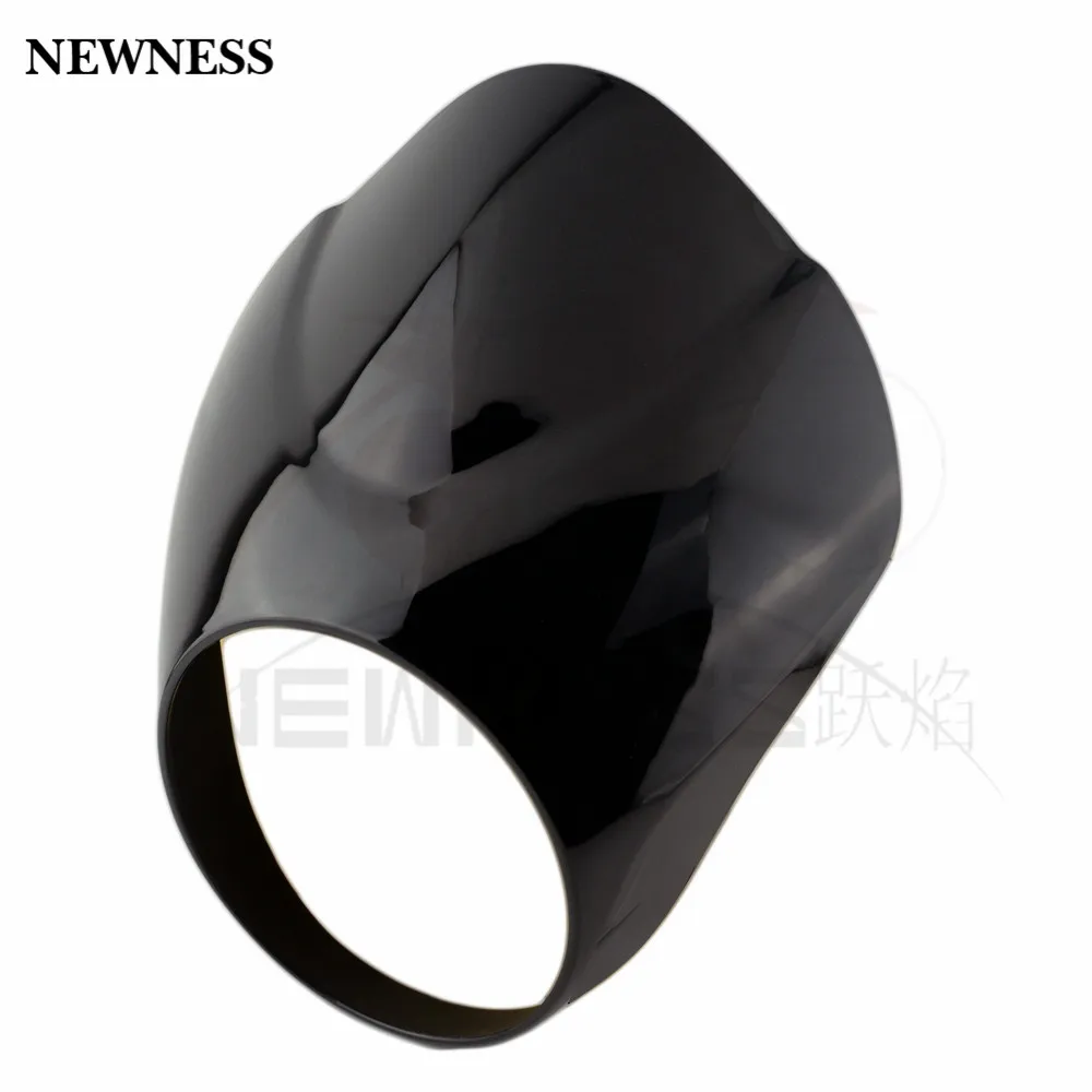 Черная обтекатель для мотоциклетной фары маска лобового стекла крышка ветрового