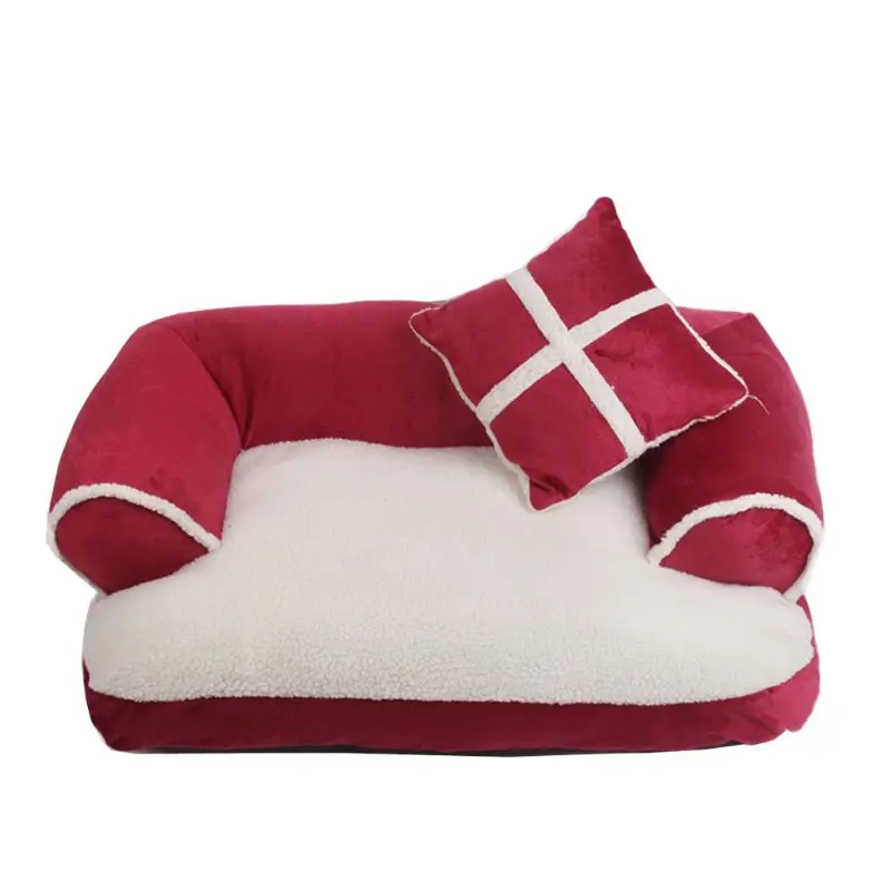 Hot Pink S-L, кровать для домашних животных, собак, кошек, дивана, щенков, подушка для дома, мягкий флис, теплый коврик для питомника, подушка - Цвет: Hot Pink