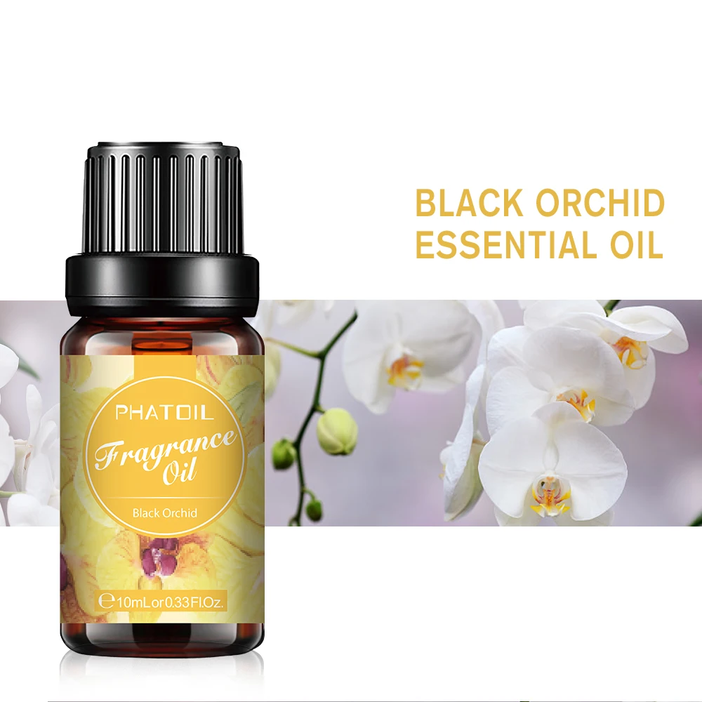 

10ml Black Orchid Fragrance Oil White Musk Fresh Linen Sea Breeze Coffee Bubble Gum Baby Powder Flavoring Oil for Perfume Making