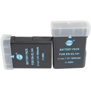 

DSTE 2x Replacement for EN-EL14 Battery Compatible Nikon D5100 D5200 D5300 D5500 DF P7100 P7200 P7700 P7800 D5600 as EN-EL14A